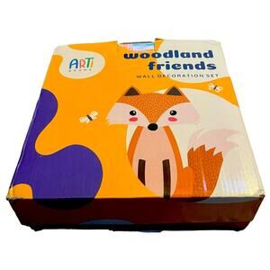 Woodland Friends Set of 3- 3D Wooden Wall Pictures 7.5” x 7.5” x .5”